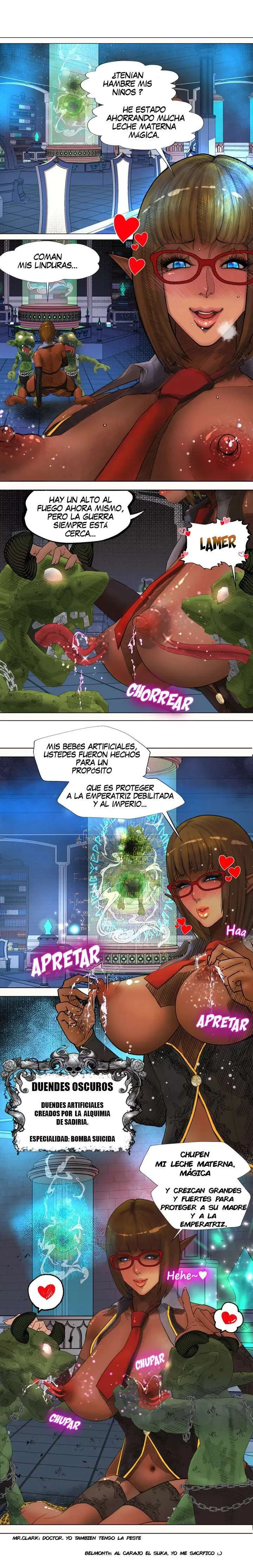 La Reina ELfa Oscura Y El Esclavo Orco Capítulo 3 - Página 15