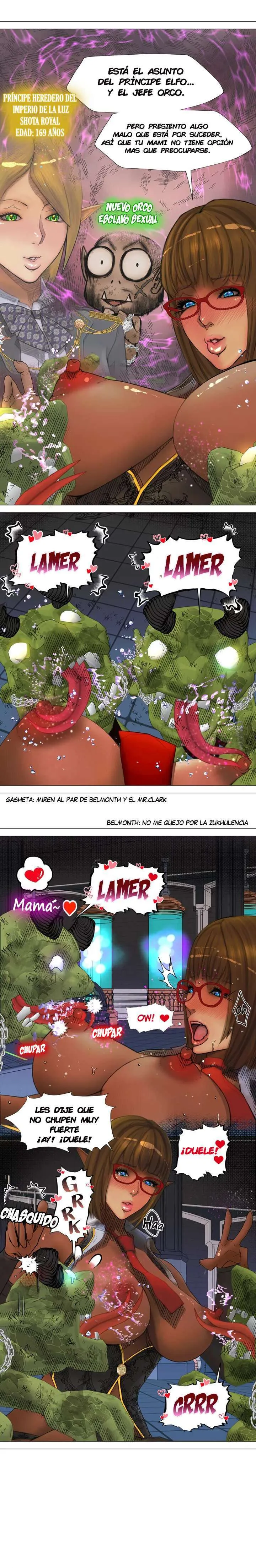 La Reina ELfa Oscura Y El Esclavo Orco Capítulo 4 - Página 2