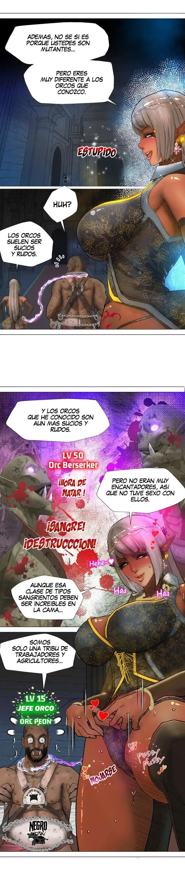 La Reina ELfa Oscura Y El Esclavo Orco Capítulo 4 - Página 15